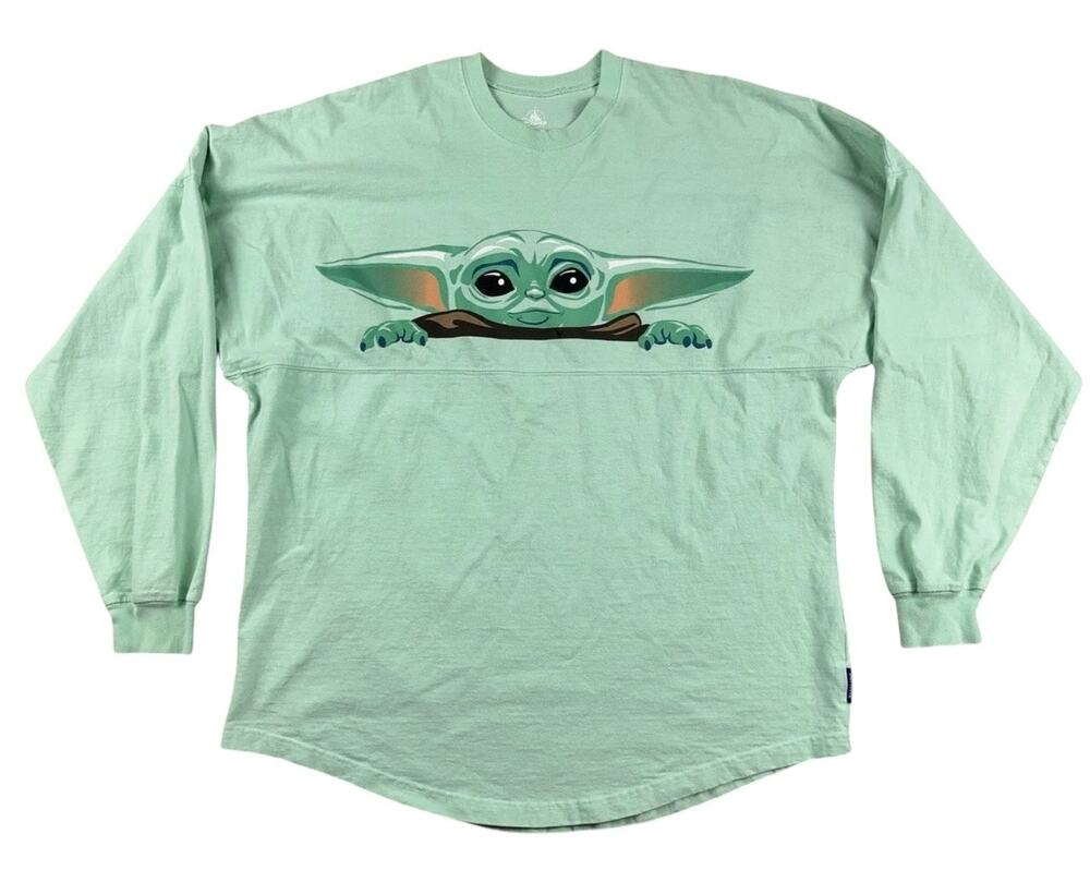 Spirit Jersey Disney Parks Star Wars Mandalorian Grogu Baby Yoda, Size Medium